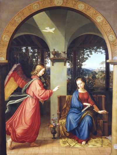 Annunciation, 1818 by Julius Schnorr von Carolsfeld